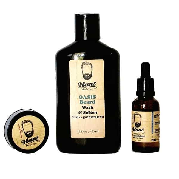 מארז שמפו שמן ווקס לזקן