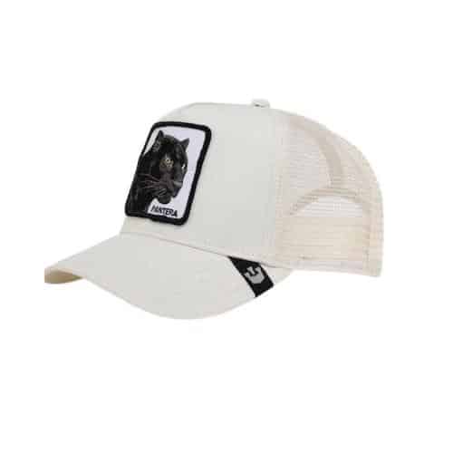 כובע מצחייה גורין - פנתר בצבע לבן